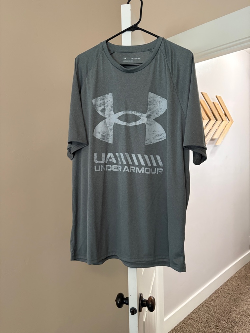 Under Armour Gray Short Sleeve UA Logo Performance Tee